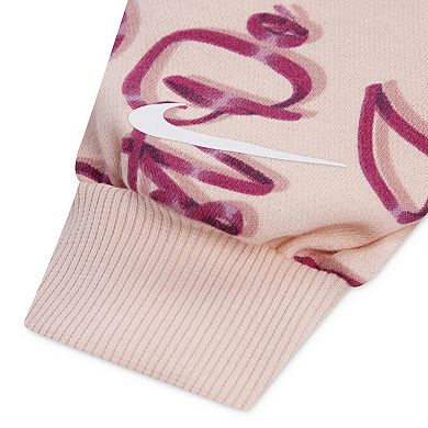 Girls 4-6x Nike Swoosh On Pointe Sweatshirt & Dri-FIT Skort 2-Piece Set