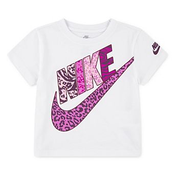 Girls 4-6x Nike Animal Print Futura Logo Boxy T-shirt
