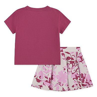 Girls 4-6x Nike Floral T-Shirt & Dri-FIT Skort 2-Piece Set