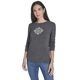 Women's Nautica Novelty Holiday Crewneck Sweater