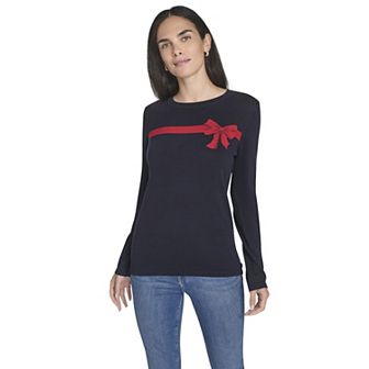 Women's Nautica Snowflake Crewneck Sweater