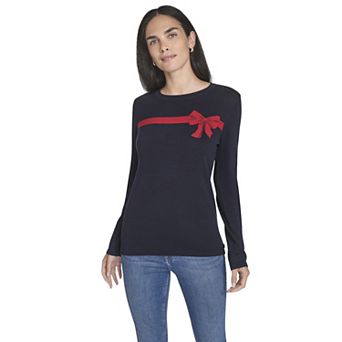Women's Nautica Novelty Holiday Crewneck Sweater