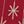 Red Snowflake Star
