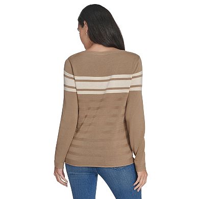 Women's Nautica Textured Boat Neck Sweater
