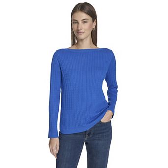 Women's Nautica Textured Boat Neck Sweater