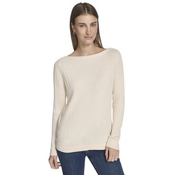 Women's Nautica Textured Boat Neck Sweater