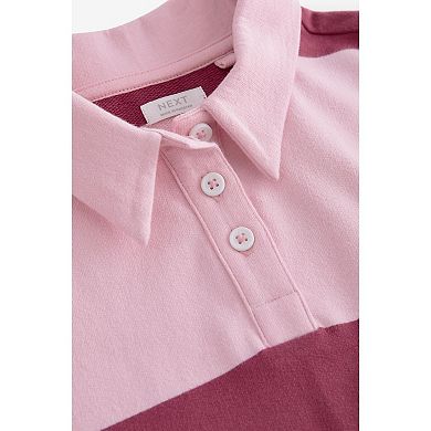 Girls 4-12 NEXT Stripe 100% Cotton Rugby Dress