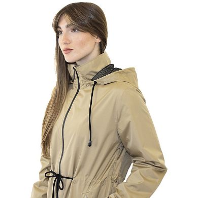 Women's Nine West Hooded Lightweight Raincoat