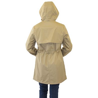 Women's Nine West Hooded Lightweight Raincoat