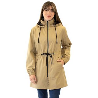 Women's Nine West Hooded Lightweight Raincoat