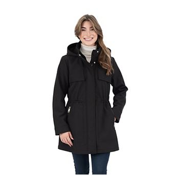 Women's Nine West Fleece-Lined Hooded Softshell Jacket