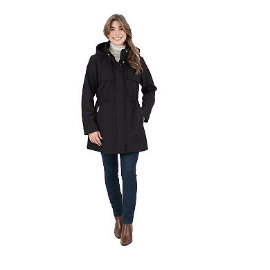 Women's Nine West Fleece-Lined Hooded Softshell Jacket