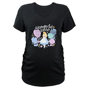 Disney's Alice In Wonderland Wonderful Easter Maternity Graphic Tee