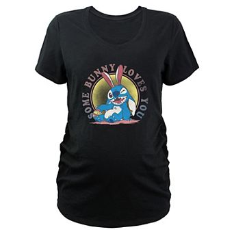 Disney's Lilo & Stitch Some Bunny Loves You Maternity Graphic Tee