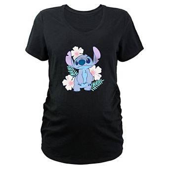 Disney's Lilo & Stitch Tropical Flower Scene Maternity Graphic Tee