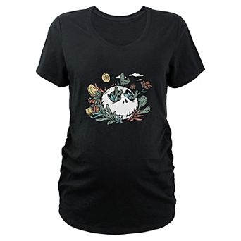 Disney's Nightmare Before Christmas Jack Skellington Desert Scene Maternity Graphic Tee