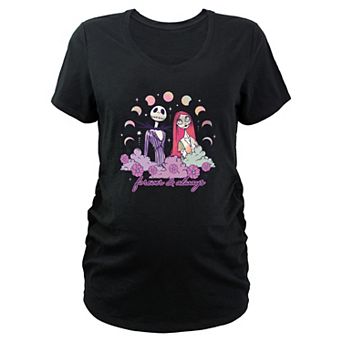 Disney's The Nightmare Before Christmas Jack Skellington And Sally Forever & Always Maternity Graphic Tee
