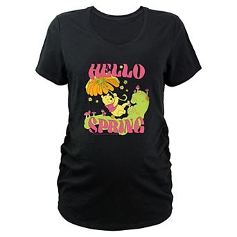 Disney's Winnie The Pooh Hello Spring Maternity Graphic Tee