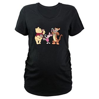 Disney's Winnie The Pooh & Friends Flower Time Maternity Graphic Tee