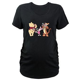 Disney's Winnie The Pooh & Friends Flower Time Maternity Graphic Tee