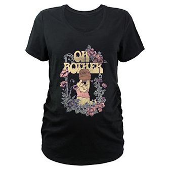 Disney's Winnie The Pooh Oh Bother Honey Pot Flower Frame Maternity Graphic Tee