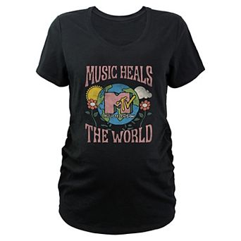 Maternity MTV Music Heals The World Graphic Tee