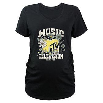 Maternity MTV Springtime Logo Graphic Tee