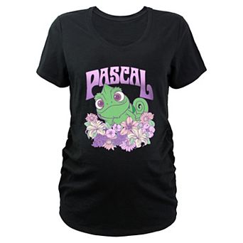 Disney's Tangled Pascal Floral Chameleon Maternity Graphic Tee