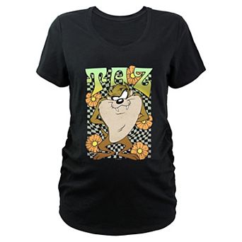 Maternity Looney Tunes Tasmanian Devil Springtime Taz Graphic Tee