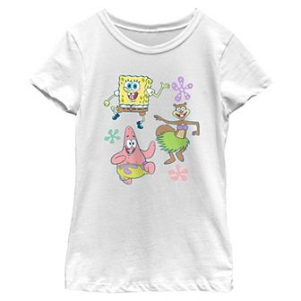 Girls 7-16 Nickelodeon SpongeBob SquarePants And Friends Dancing Graphic Tee
