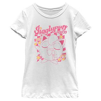 Girls 7-16 Pokemon Jigglypuff Singing Show Graphic Tee