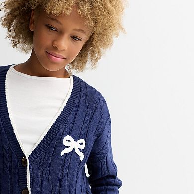 Girls 6-20 SO® Button-Front Sweater in Regular & Plus Size