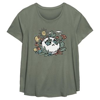 Disney's Nightmare Before Christmas Jack Skellington Desert Scene Plus Size Flowy Graphic Tee