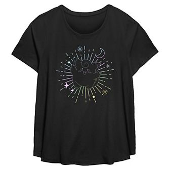 Plus Size Pokemon Clefairy Celestial Flowy Graphic Tee