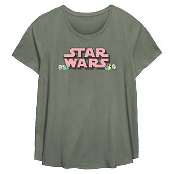 Plus Size Star Wars Easter Eggs Flowy Graphic Tee