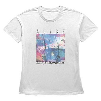 Disney's Alice In Wonderland Magic Garden Scene Women's Graphic Tee