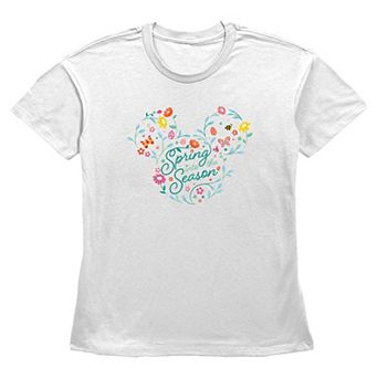 Disney's Mickey Mouse Spring Into The Season Women's Graphic Tee