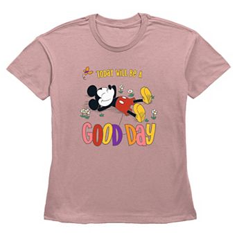 Disney's Mickey Mouse Today Will Be A Good Day Women's Graphic Tee