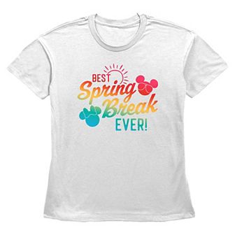 Disney's Mickey Mouse And Minnie Mouse Best Spring Break Ever Women's Graphic Tee