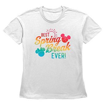 Disney's Mickey Mouse And Minnie Mouse Best Spring Break Ever Women's Graphic Tee