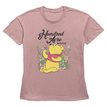 Disney's Winnie The Pooh Hundred Acre Wood Blowing Dandelions Women's Graphic Tee