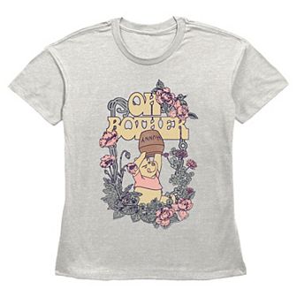 Disney's Winnie The Pooh Oh Bother Flower Frame Women's Graphic Tee