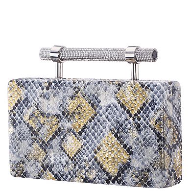 N by Nina M-Yoko Snake Print Clutch Bag