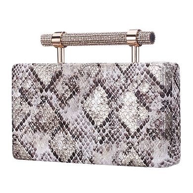 N by Nina M-Yoko Snake Print Clutch Bag
