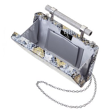 N by Nina M-Yoko Snake Print Clutch Bag