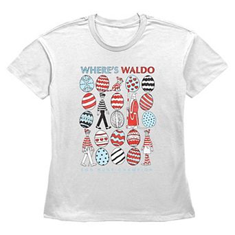 Women's Where's Waldo Easter Eggs Graphic Tee