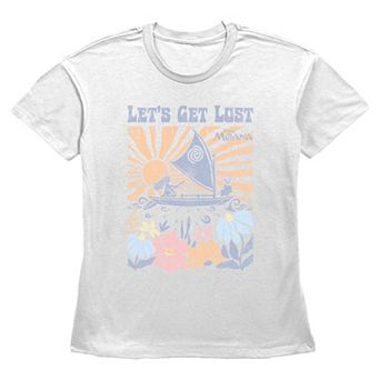 Disney's Moana Let's Get Lost Sailing Women's Graphic Tee