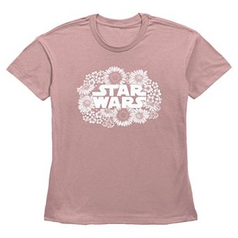 Women's Star Wars Floral Logo Graphic Tee