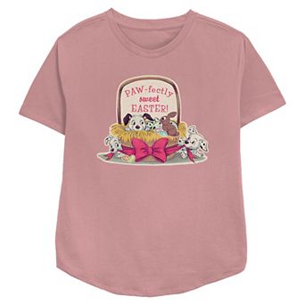 Disney's 101 Dalmatians Paw-fectly Sweet Easter Women's Relaxed Fit Graphic Tee