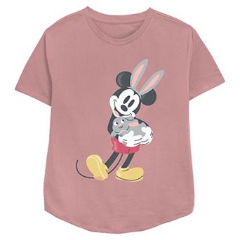 Disney's Mickey Mouse Easter Bunny Women's Relaxed Fit Graphic Tee